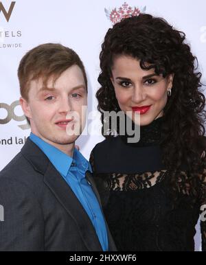 Noel Fisher et Layla Alizada assistent aux « NewNowNext Awards » 2012 de logo à Avalon en Californie le 05 avril 2012. Banque D'Images