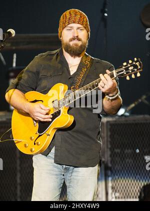 La visite du Zac Brown Band 2012 s'arrête au Time Warner Cable Music Pavilion. Banque D'Images