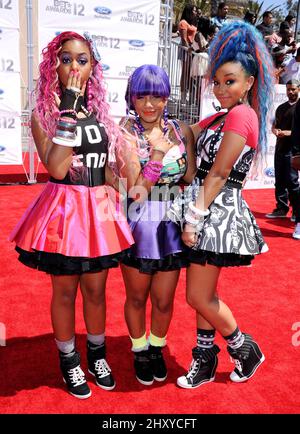 OMG Girlz arrive aux BET Awards 2012 le 1 juillet 2012 à Los Angeles, Californie. Banque D'Images