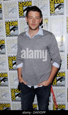 Cory Monteith 2012 Comic con - Day 3 'Glee' photo Op tenue au Bayfront Hilton Banque D'Images