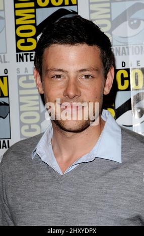 Cory Monteith 2012 Comic con - Day 3 'Glee' photo Op tenue au Bayfront Hilton Banque D'Images