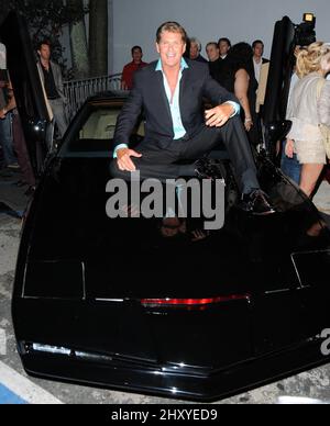 David Hasselhoff célèbre son anniversaire de naissance de 60th au Greystone Manor Nightclub, en Californie Banque D'Images