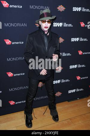 Marilyn Manson participe au Sunset Strip Music Festival VIP Party, Californie. Banque D'Images