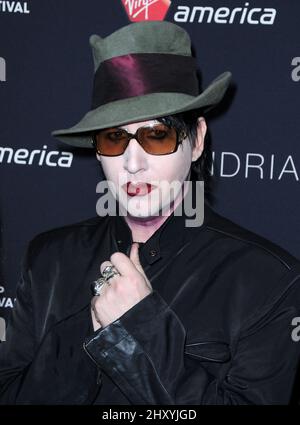 Marilyn Manson participe au Sunset Strip Music Festival VIP Party, Californie. Banque D'Images