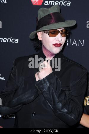 Marilyn Manson participe au Sunset Strip Music Festival VIP Party, Californie. Banque D'Images