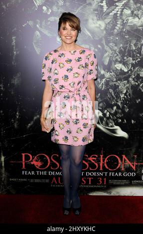 Lucy Lawless participe à la première de Los Angeles 'The possession' qui a eu lieu au ArcLight Theatre. Banque D'Images