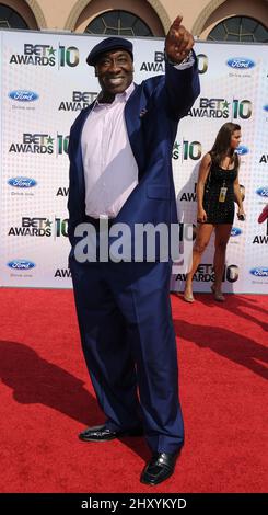 Michael Clarke Duncan participant aux BET Awards 2010 qui se tiennent à l'Auditorium Shrine. Banque D'Images