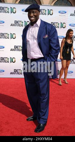 Michael Clarke Duncan participant aux BET Awards 2010 qui se tiennent à l'Auditorium Shrine. Banque D'Images