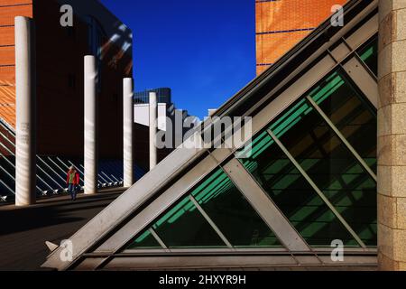 Nürnberg Museum, Kunst, moderne Architektur Germanisches Nationalmuseum oder Deutsches Museum in der Innenstadt oder Altstadt von Nuernberg, Bayern Banque D'Images