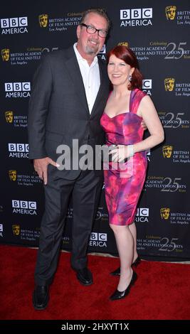 Chris Hasston, Kate Flannery pendant le BAFTA Los Angeles TV Tea 2012 présenté par BBC America tenu à l'hôtel de Londres à West Hollywood, Californie Banque D'Images