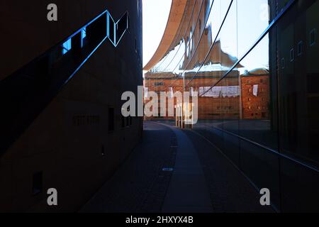 Kunst, Museum, Nürnberg, moderne Architektur beim Neuen Museum in der Innenstadt oder Altstadt von Nuremberg oder Nuernberg, Franken, Bayern Banque D'Images