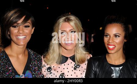 Frankie Sandford, Mollie King et Rochelle Humes of the Saturdays participant au Nylon - Hello Kitty Forever Launch en Californie. Banque D'Images