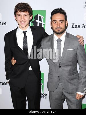 Tom Holland et Juan Antonio Bayona participant au Gala annuel des Hollywood film Awards 16th qui s'est tenu à l'hôtel Beverly Hilton de Los Angeles, aux États-Unis. Banque D'Images