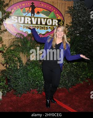 Lisa Whelchel participant au Survivor 25 : finale des Philippines tenue à CBS Televison City à Los Angeles, États-Unis. Banque D'Images