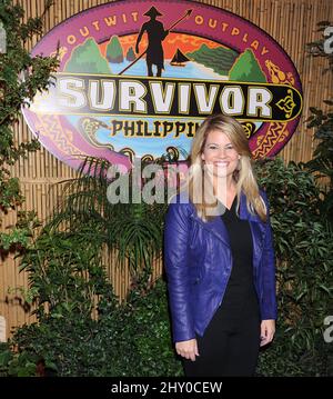 Lisa Whelchel participant au Survivor 25 : finale des Philippines tenue à CBS Televison City à Los Angeles, États-Unis. Banque D'Images