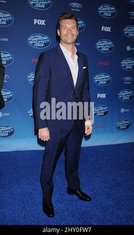 Ryan Seacrest lors de la première saison 12 DE L'American Idol DE FOX, qui s'est tenue au Royce Hall sur le campus de l'UCLA, en Californie Banque D'Images