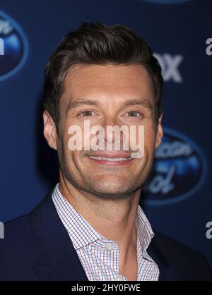 Ryan Seacrest lors de la première saison 12 DE L'American Idol DE FOX, qui s'est tenue au Royce Hall sur le campus de l'UCLA, en Californie Banque D'Images