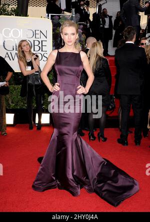 Taylor Swift arrive aux Golden Globe Awards 70th qui se tiennent à l'hôtel Beverly Hilton, Beverly Hills, Californie, le 13 janvier 2013. Banque D'Images