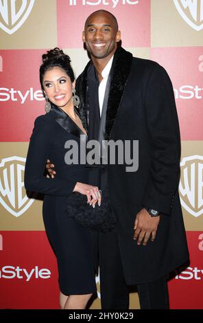 Kobe Bryant et sa femme Vanessa assistaient à la fête du Golden Globe After 2013 d'InStyle et Warner Bros, qui s'est tenue à l'hôtel Beverly Hilton de Los Angeles, aux États-Unis. Banque D'Images