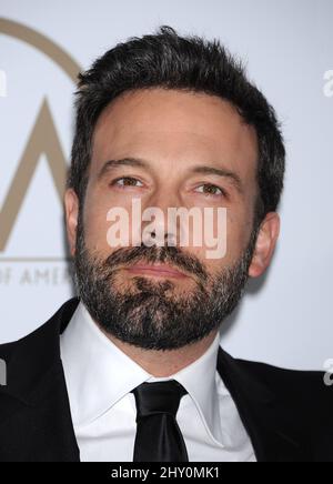 Ben Affleck arrive pour les Prix annuels de la Guilde des producteurs 24th qui se tiennent à l'hôtel Beverly Hilton. Banque D'Images