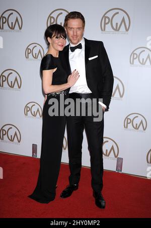 Helen McClory et Damian Lewis arrivent pour les Prix annuels de la Guilde des producteurs 24th qui se tiennent à l'hôtel Beverly Hilton. Banque D'Images