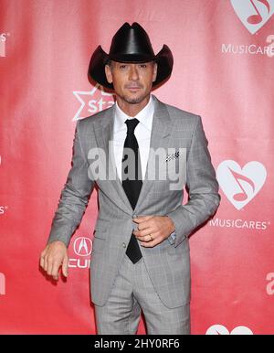 8 février 2013 Los Angeles, ca. Tim McGraw le Gala de la personne de l'année 2013 de MusiCares honorant Bruce Springsteen Banque D'Images