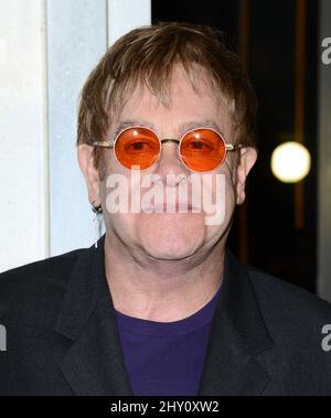 Elton John participe à l'événement cocktail « Tom Ford » à l'appui du projet Angel Food qui s'est tenu à Tom Ford à Los Angeles, aux États-Unis. Banque D'Images