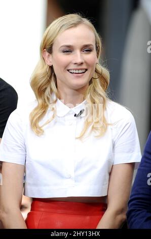 Diane Kruger apparaissant sur l'émission de télévision américaine 'Extra' à Los Angeles, Californie. Banque D'Images