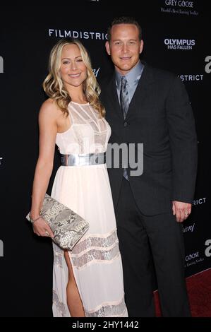 Cole Hauser et Cynthia Daniel assistaient à la première de « Olympus has Fallen » à Los Angeles, Californie. Banque D'Images