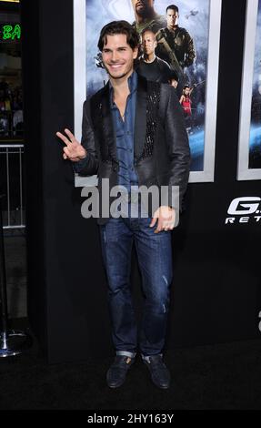 Gleb Savchenko lors de la première du nouveau film de Paramount Pictures G.I. JOE: REPRÉSAILLES, tenu au théâtre chinois de Grauman, le 28 mars 2013, à Los Angeles. Banque D'Images