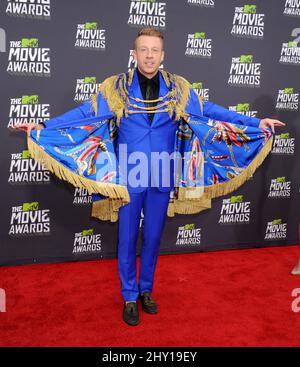Macklemore arrive aux MTV Movie Awards 2013 à Sony Pictures Studios le 14 avril 2013 à Los Angeles, en Californie. Banque D'Images