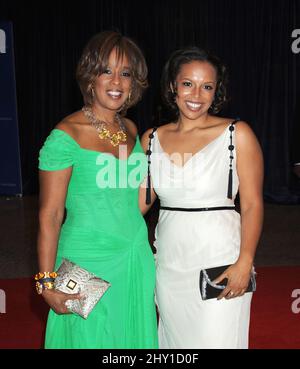 Gayle King et Kirby Bumpus assistent au dîner de l'Association des correspondants de la Maison Blanche à Washington DC. Banque D'Images