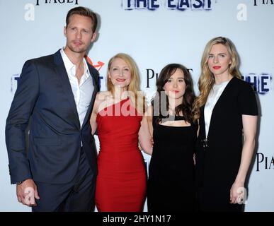 Alexander Skarsgard, Patricia Clarkson, Ellen page et Brit Marling assistent à la première de 'l'est' à Los Angeles, en Californie. Banque D'Images