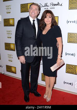 Marie Osmond, Stephen Craig participant aux Prix de télévision du choix des critiques 3rd qui se tiennent à l'hôtel Hilton de Los Angeles, aux États-Unis. Banque D'Images