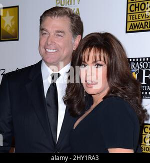 Marie Osmond, Stephen Craig participant aux Prix de télévision du choix des critiques 3rd qui se tiennent à l'hôtel Hilton de Los Angeles, aux États-Unis. Banque D'Images