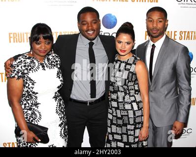 Octavia Spencer, Ryan Coogler, Melonie Diaz et Michael B. Jordan à la station Fruitvale projection spéciale tenue au Musée d'art moderne MOMA de New York. Banque D'Images