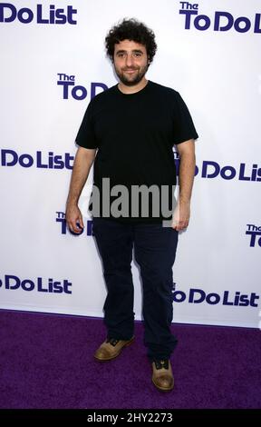 David Krumholtz participe à la première de la liste des activités au Regency Bruin Theatre de Los Angeles, aux États-Unis. Banque D'Images