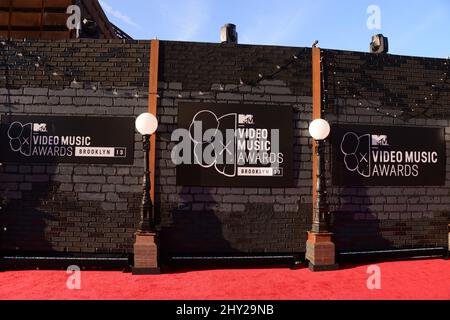 Ambiance au MTV Video Music Awards 2013 au Barclay Center, Brooklyn, New York. Banque D'Images