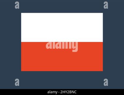 Le drapeau national de la Pologne. Illustration vectorielle Illustration de Vecteur