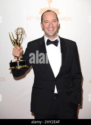 Tony Hale dans la salle de presse des Prix annuels Primetime Emmy 65th qui se tiennent au Nokia Theatre de L.A. Vivre à Los Angeles, Etats-Unis. Banque D'Images