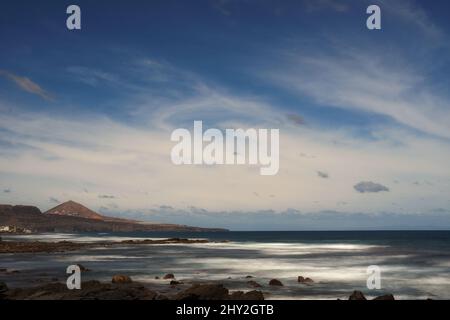 Côte nord de la Grande Canarie, îles Canaries Banque D'Images