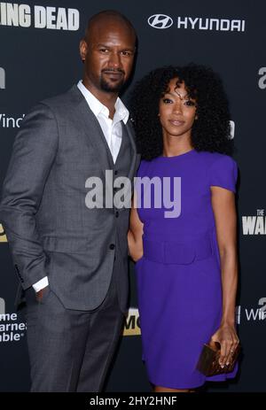 Sonequa Martin-Green assistera à la quatrième première de la saison de « The Walking Dead » à Los Angeles, Californie Banque D'Images