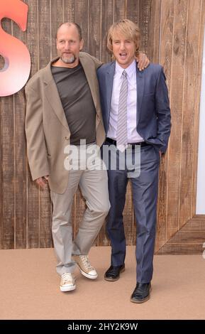 Woody Harrelson et Owen Wilson assistent à la première mondiale « Free Birds » qui s'est tenue au Westwood Village Theatre de Los Angeles, aux États-Unis. Banque D'Images