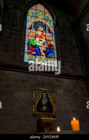 María Francisca des blessures (María Francisca de las Lladas Cornejo) dans la Basilique de la vache nationale (Basílica del Voto Nacional), Quito, Equateur Banque D'Images