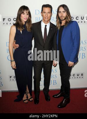 Jennifer Garner, Matthew McConaughey et Jared Leto arrivent à la première du 'danlas Buyers Club' à Los Angeles, en Californie Banque D'Images