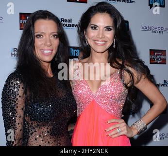 Carlton Gebbia, Joyce Giraud de Ohoven participant à la première partie de la saison 4 des 'Real Housewives of Beverly Hills' qui s'est tenue sur le boulevard 3 à Los Angeles, en Californie. Banque D'Images