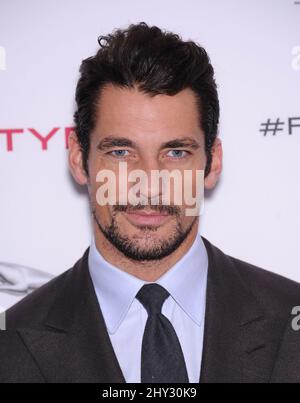 David Gandy participant à la fête Jaguar F-Type Reveal à Playa Vista, Californie. Banque D'Images