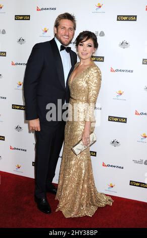 Curtis Stone et Lindsay Price assister au Gala Black Tie 2014 de G'day USA à Los Angeles, qui s'est tenu au JW Marriot à LA Live à Los Angeles, aux États-Unis. Banque D'Images