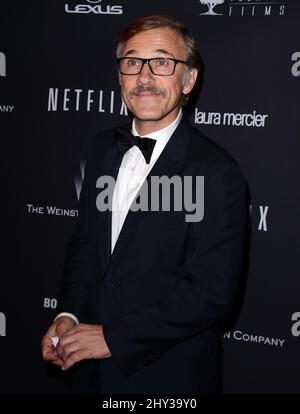 Christoph Waltz participant à la Weinstein Company 2014 Golden Globes After Party tenue à l'hôtel Beverly Hilton de Los Angeles, Etats-Unis. Banque D'Images