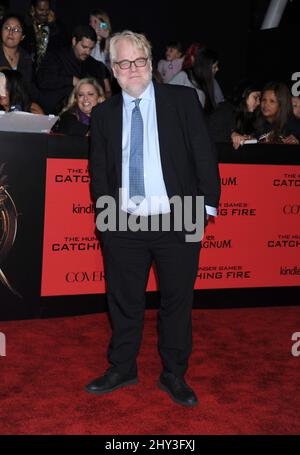 18 novembre 2013 Los Angeles, ca. Philip Seymour Hoffman 'The Hunger Games: Attraper un feu' première à Los Angeles tenue au NOKIA Theatre L.A. VIVRE /AFF-USA.com Banque D'Images